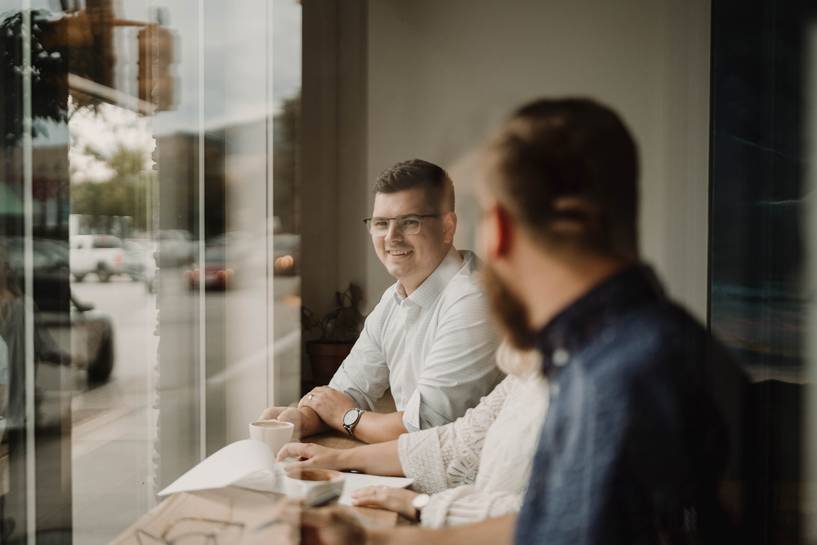 Agile team in a client meeting